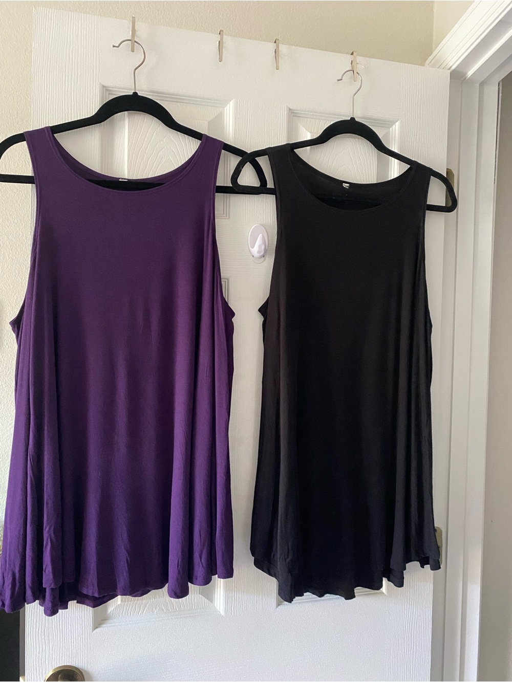 Women’s cold shoulder blouses in Purple and Black size L